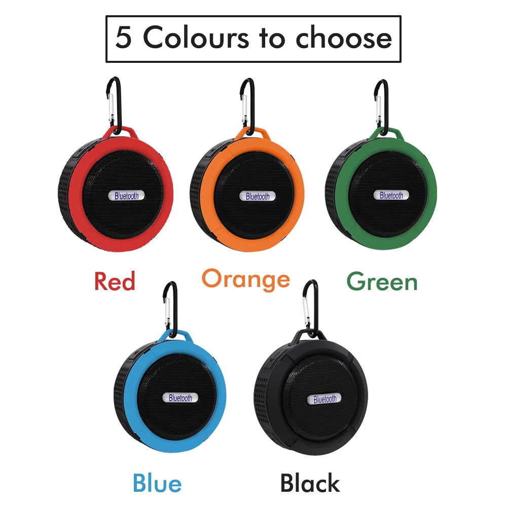 Bluetooth Speaker -New C6 Active Wireless Speaker Mobile Phone Waterproof with Microphone MP3 Music BT Shower Speaker Support Tf Card