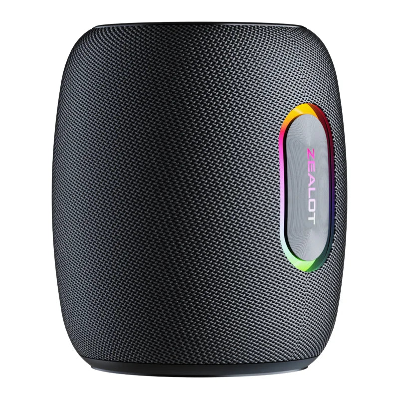 Bluetooth Speaker -Portable BT Speaker Mini Outdoor Subwoofer with TWS/AUX Braided Music Center with Colorful Light for Parties Mobile Phones