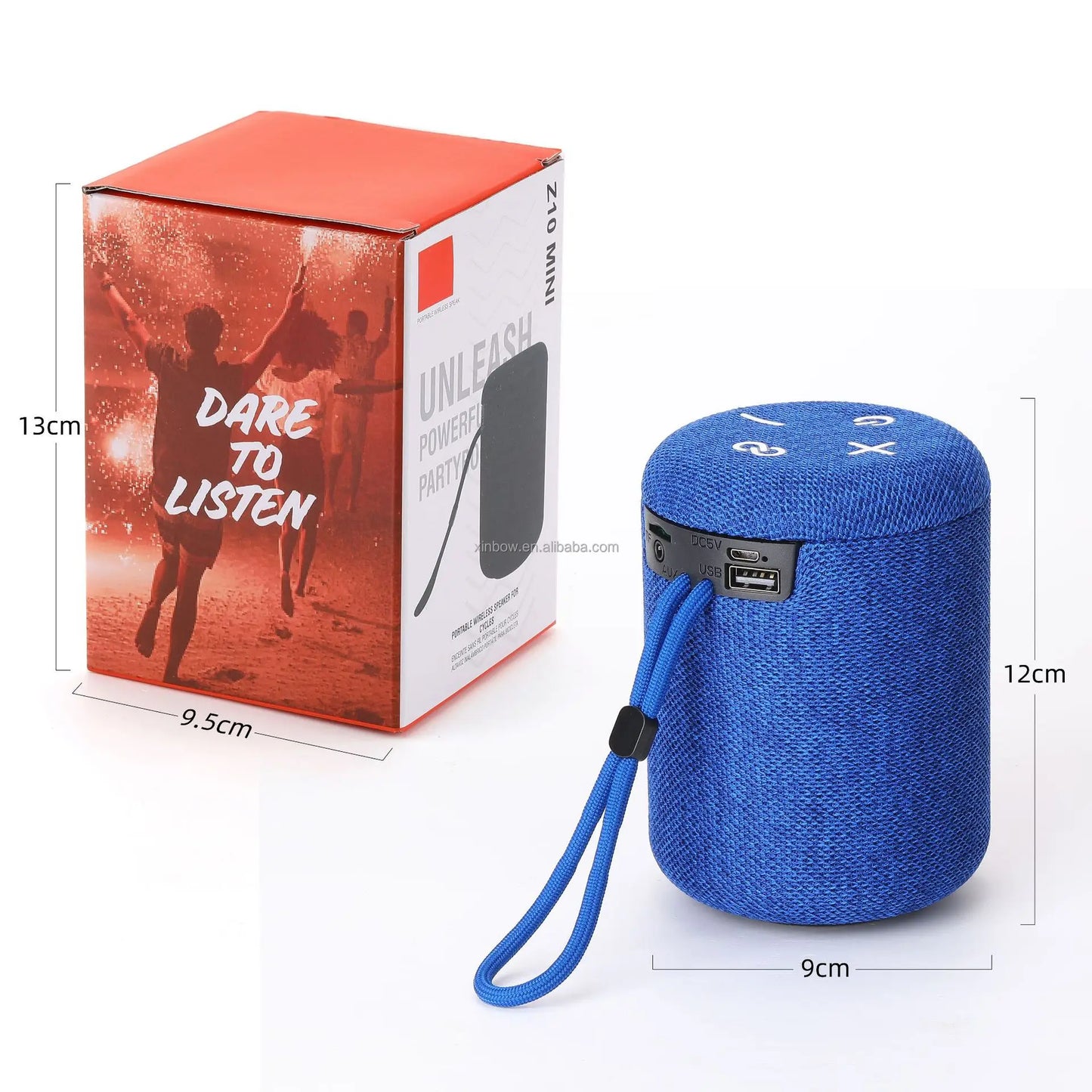 Bluetooth Speaker -Z10 Flip6 Portable Bluetooth Speakers Wireless 10W Bass Outdoor Music Player Speaker Gift Boombox for Friend Home With Fm