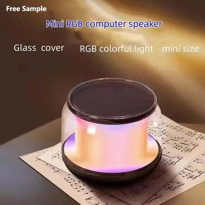 Bluetooth Speaker -RGB Mini Speaker S300 Wireless BT Speaker with Mini Compact Lightweight Music can be Colorful