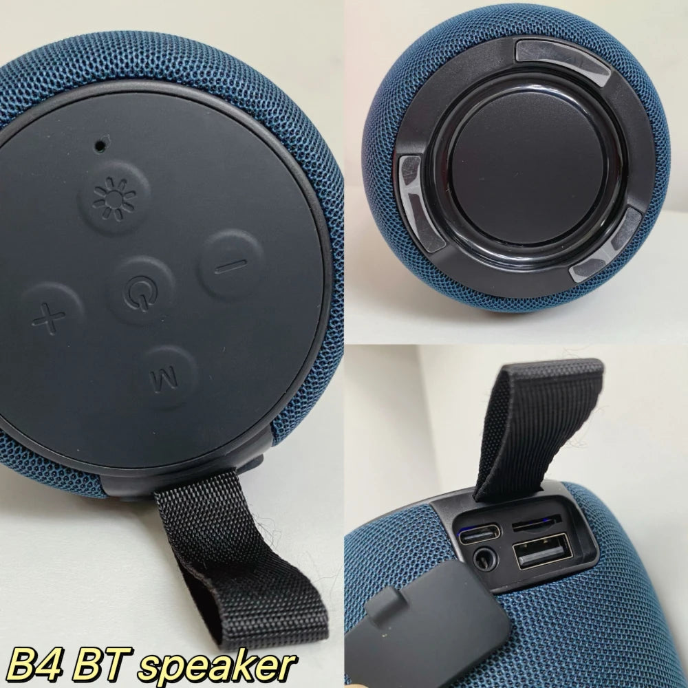 Bluetooth Speaker -AMZ B4 JB Hot Selling RGB LED Flip8 Wireless Stereo TWS Speaker Waterproof Portable for Bluetooth Battery for Outdoor Parties