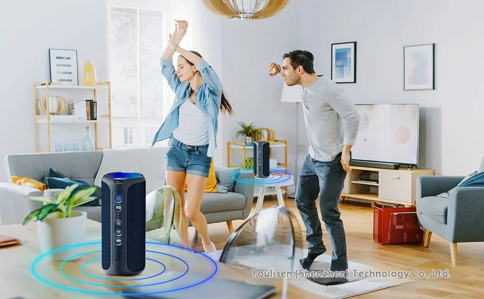 Bluetooth Speaker -X8PRO Luminous Wireless for Bluetooth Fabric Speaker RGB LED Lighting TWS Subwoofer New Product Multi-Sound Effect Battery Audio