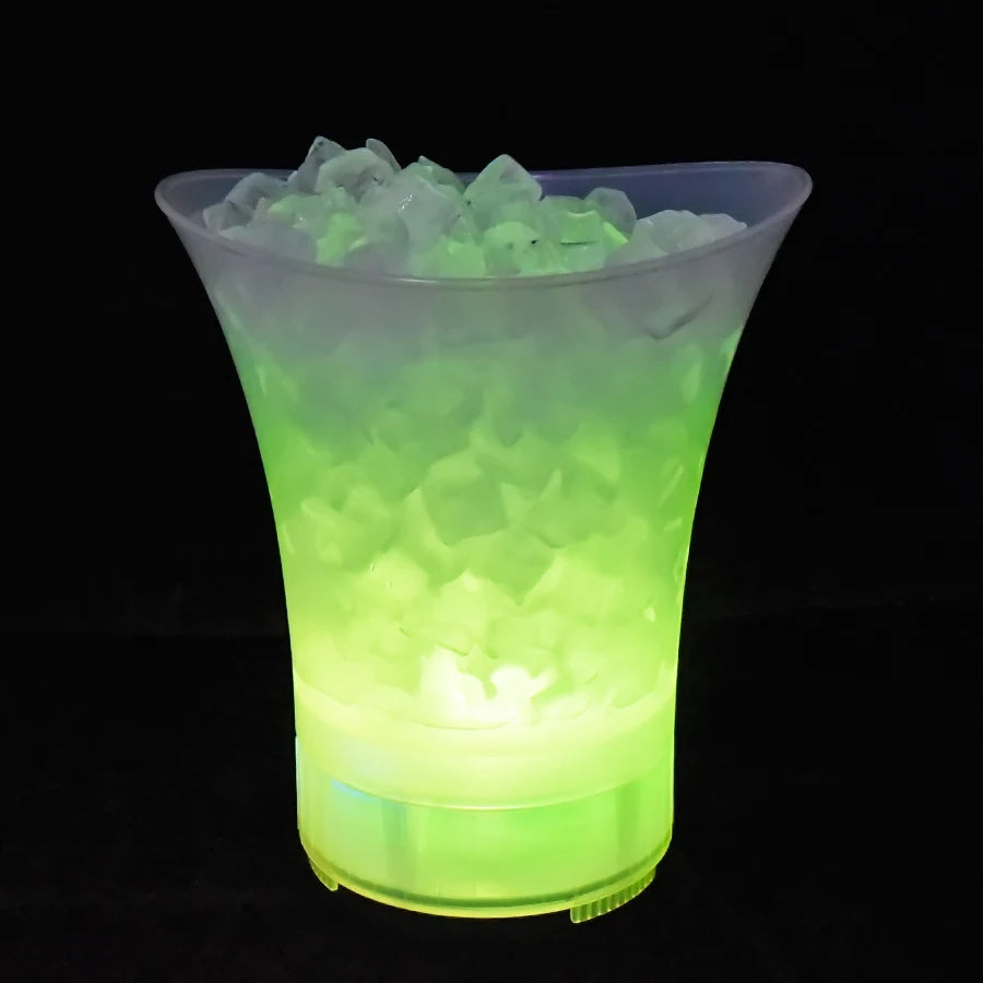 Bluetooth Speaker -Ice Bucket Wireless 360 Stereo Surround for Beach for Party, Wedding, KTV Portable Speaker with LED Light Show Ice B