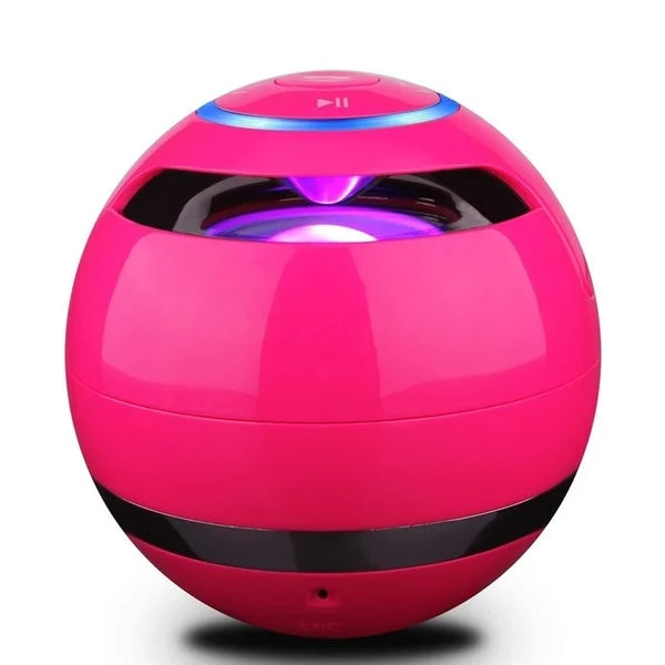 Bluetooth Speaker -2024 Dropshipping Shopify Hot Factory Price Led A18 Ball LED Mini Bass Portable Wireless BT Speaker with FM Radio TF Mic USB