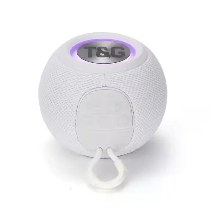 Bluetooth Speaker -TG337 BlueTooth Speaker Wireless Colorful Lamp Fabric USB TF Aux Subwoofer Outdoor Portable Mini Speaker