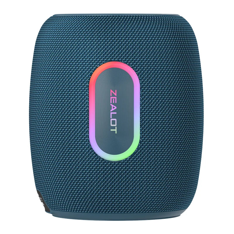 Bluetooth Speaker -Portable BT Speaker Mini Outdoor Subwoofer with TWS/AUX Braided Music Center with Colorful Light for Parties Mobile Phones