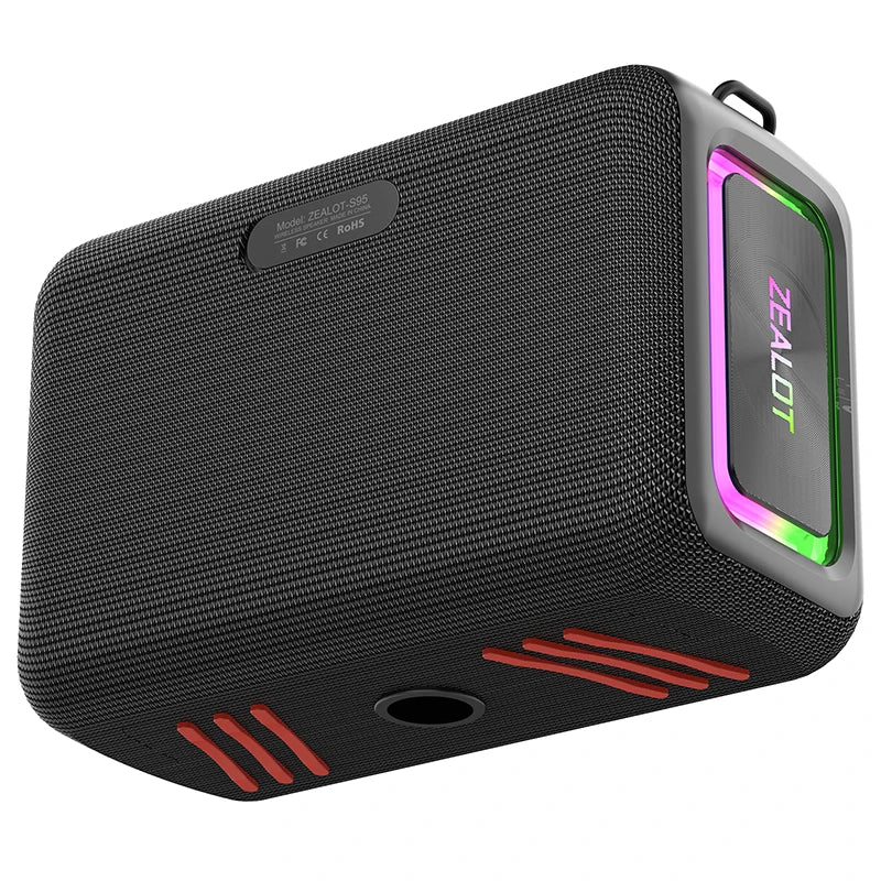 Bluetooth Speaker -120W Zealot S95 for Bluetooth Speaker with RGB LED Lighting High Power Party Audio Device