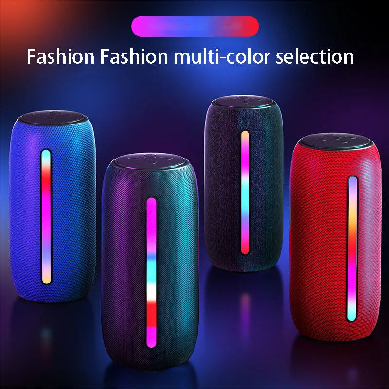 Bluetooth Speaker -AMZ B4 JB Hot Selling RGB LED Flip8 Wireless Stereo TWS Speaker Waterproof Portable for Bluetooth Battery for Outdoor Parties