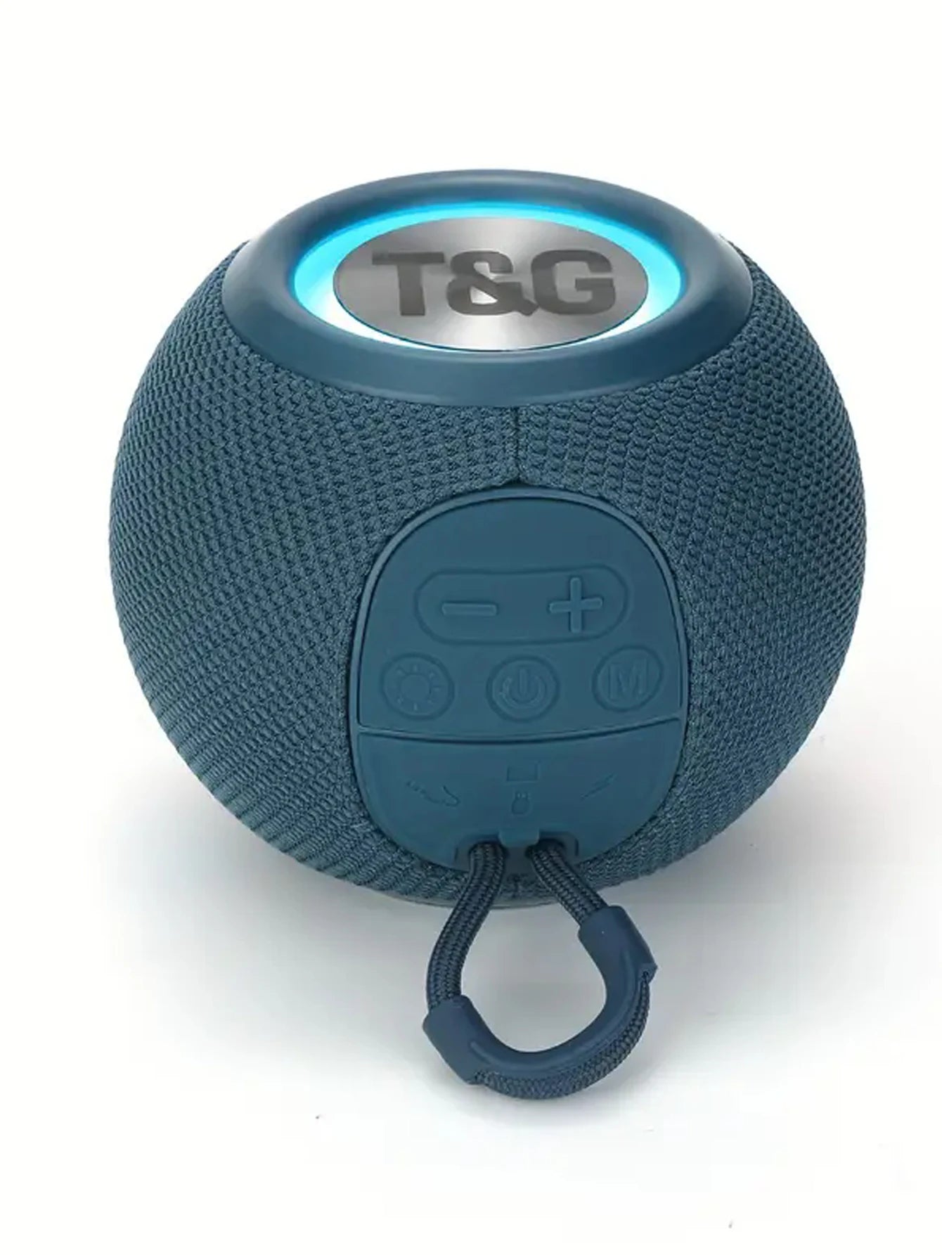 Bluetooth Speaker -TG337 BlueTooth Speaker Wireless Colorful Lamp Fabric USB TF Aux Subwoofer Outdoor Portable Mini Speaker