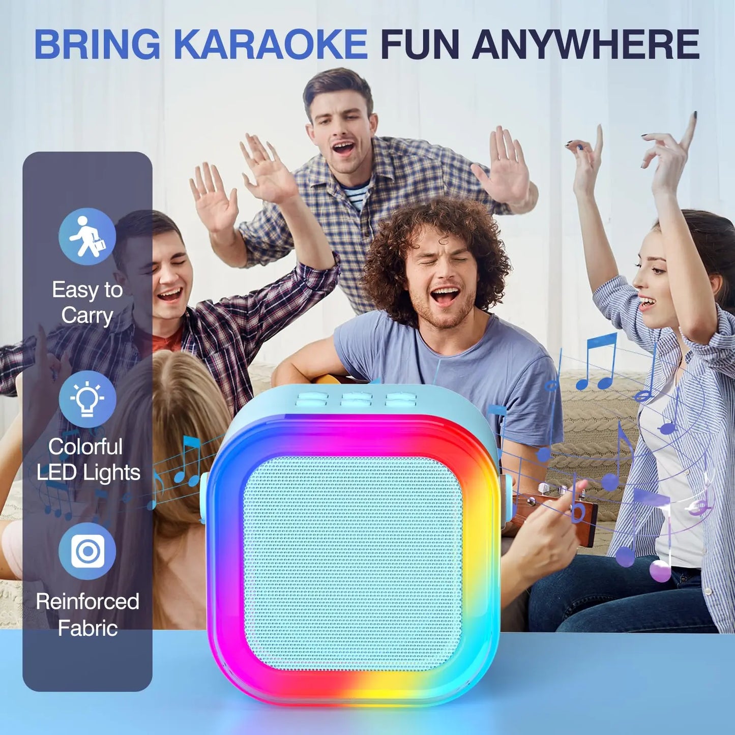 Bluetooth Speaker -Hot Selling K12 Wireless Speaker with 2 Microphones High Quality Portable BT Music Karaoke Audio Sound Box with TF Card Slot
