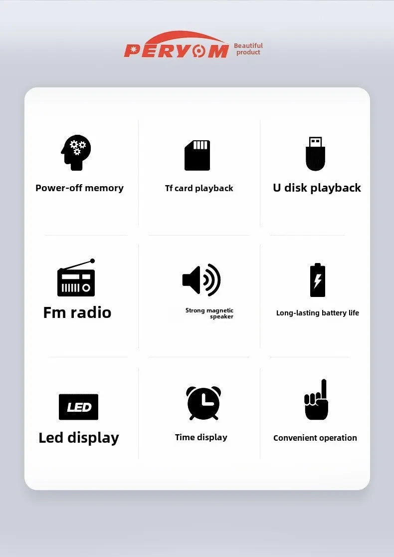 Bluetooth Speaker -M-39 Portable for Bluetooth Card Speaker with Flashlight Function Wholesale Radio for Seniors Singing Opera Storytelling