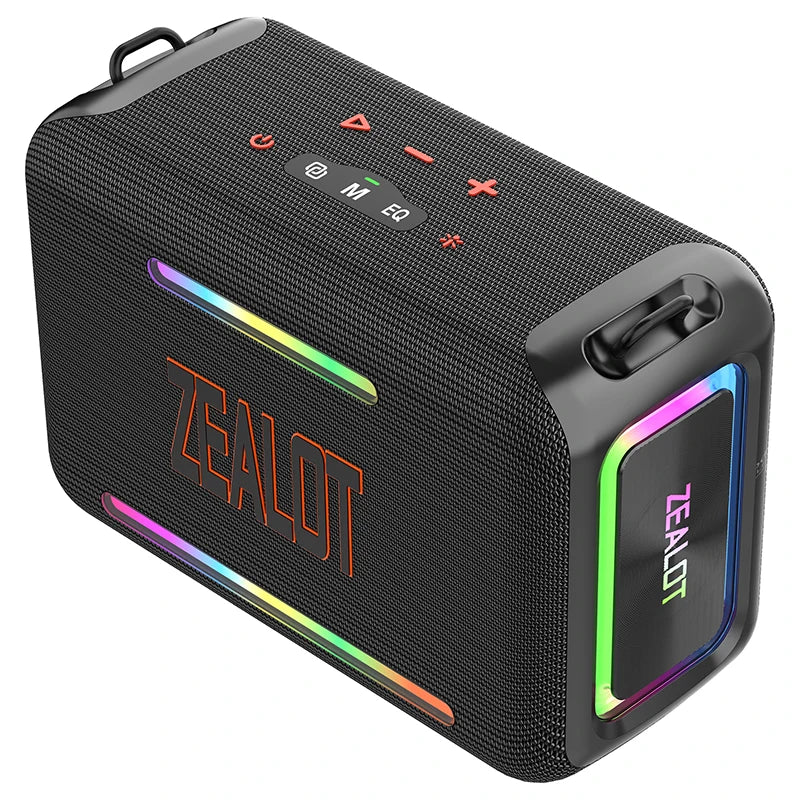 Bluetooth Speaker -120W Zealot S95 for Bluetooth Speaker with RGB LED Lighting High Power Party Audio Device