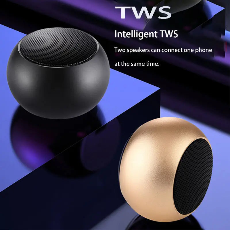 Bluetooth Speaker -M3 Rechargeable Wireless Subwoofer Colorful Bt Small Speaker Portable Mini Sound Speaker Outdoor Promotional Speaker Metal