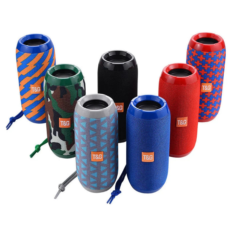 Bluetooth Speaker -TG117 High Quality Portable Wireless BT Speaker Outdoor Sports Mini Waterproof Subwoofer 10W Supports TF Card FM USB Radio