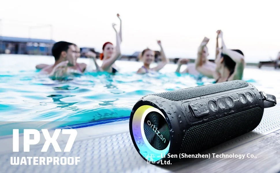 Bluetooth Speaker -X8PRO Luminous Wireless for Bluetooth Fabric Speaker RGB LED Lighting TWS Subwoofer New Product Multi-Sound Effect Battery Audio