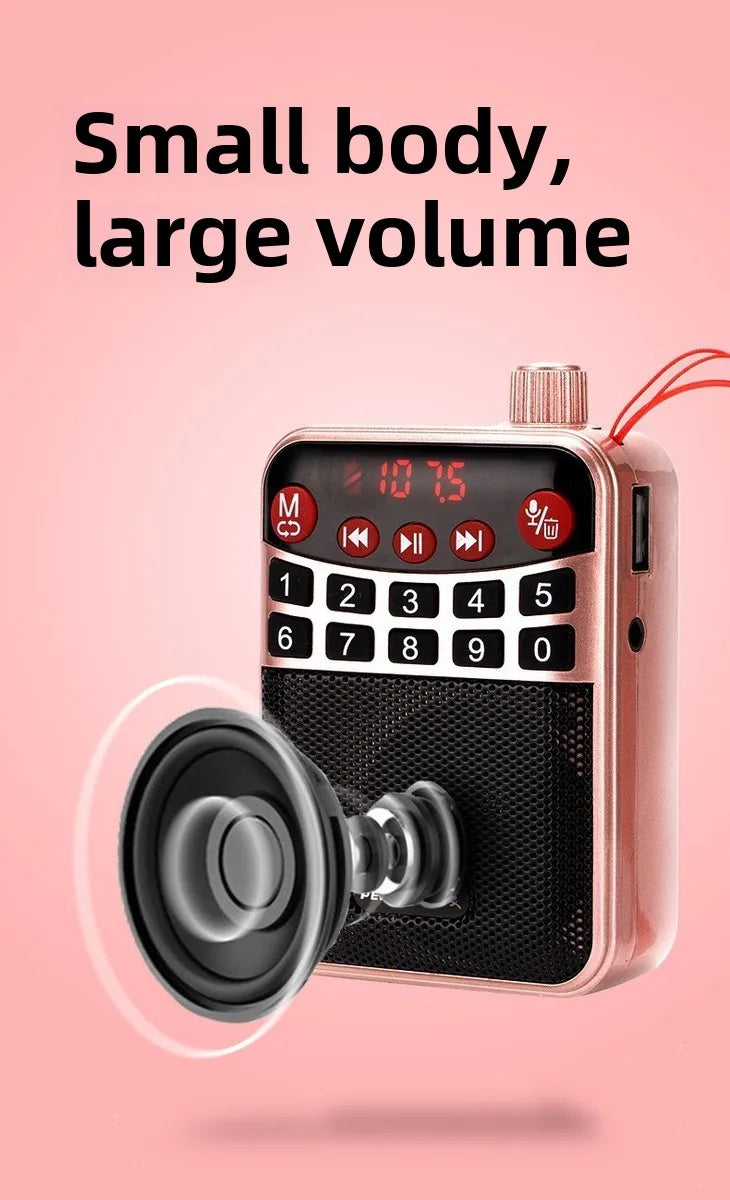 Bluetooth Speaker -M-39 Portable for Bluetooth Card Speaker with Flashlight Function Wholesale Radio for Seniors Singing Opera Storytelling