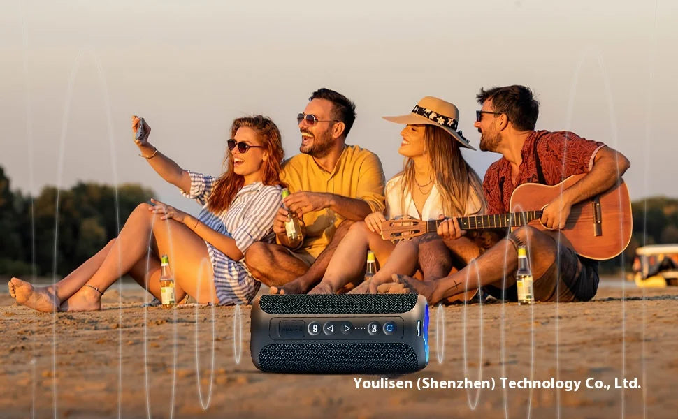 Bluetooth Speaker -X8PRO Luminous Wireless for Bluetooth Fabric Speaker RGB LED Lighting TWS Subwoofer New Product Multi-Sound Effect Battery Audio