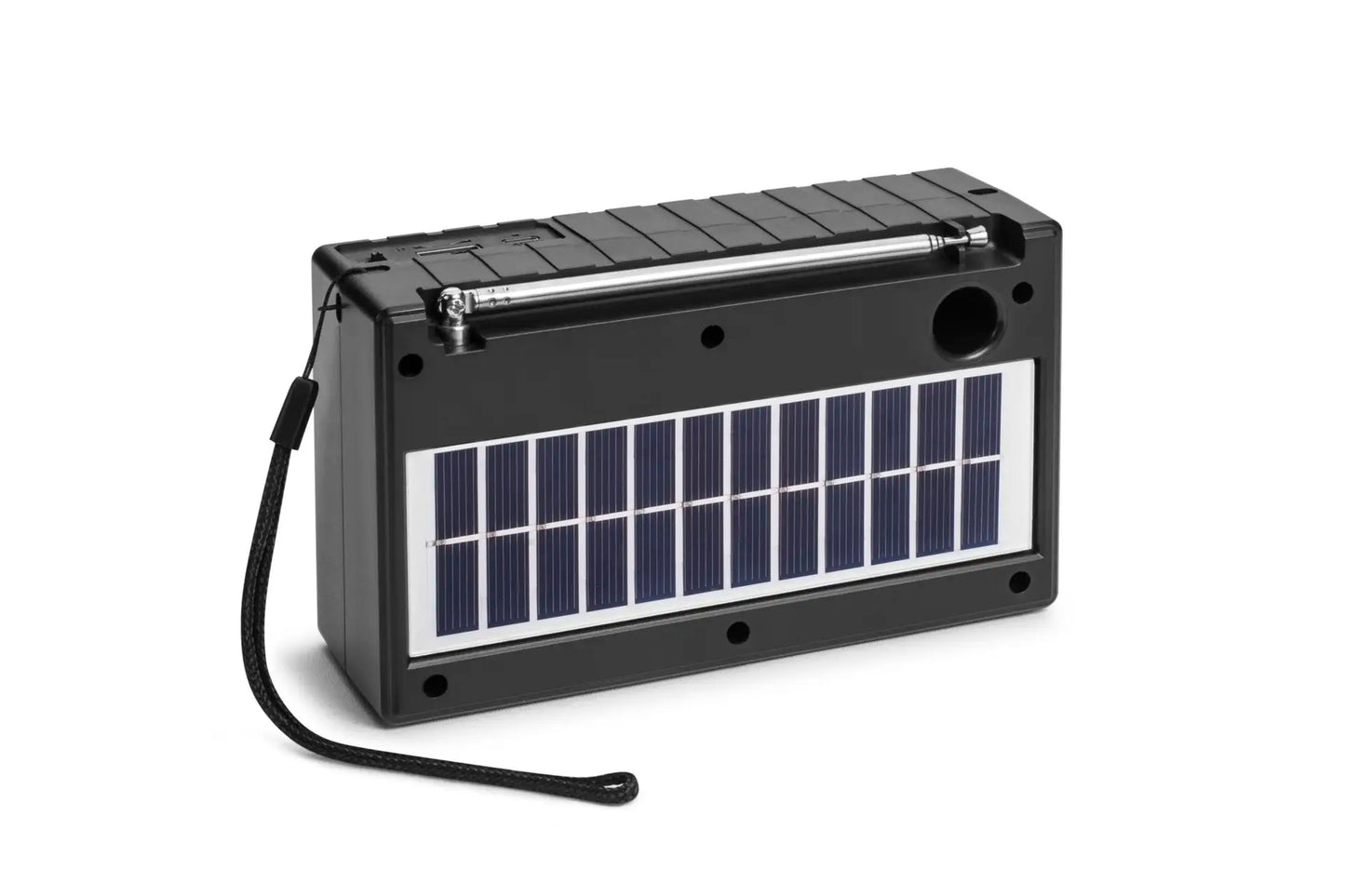 Bluetooth Speaker -Solar Powered Portable Wireless Speaker with FM Radio Antenna Stereo Sound USB/TF/FM/BT/TWS/LED Flashlight for Outdoor