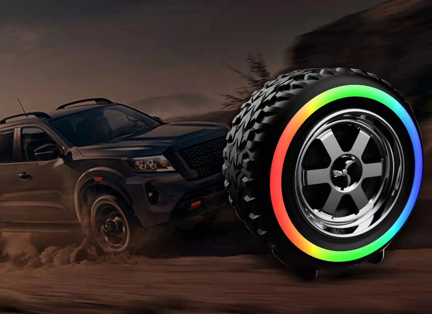 Bluetooth Speaker -2023 New Tire Sound Outdoor Intelligent Portable Bluetooth Sound Portable Multifunctional Subwoofer Card Mini Speaker