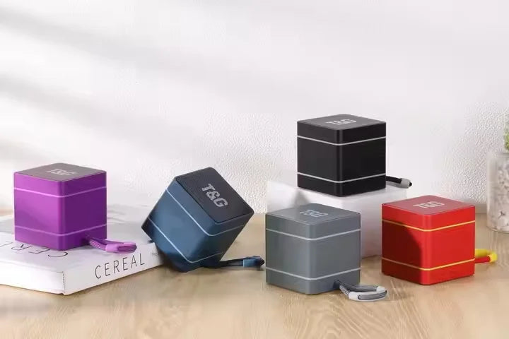 Bluetooth Speaker -OEM T&G TG687 Speaker BT TWS Speaker FM Radio Card Slot Portable Mini Bass 5W Small Square Speakers
