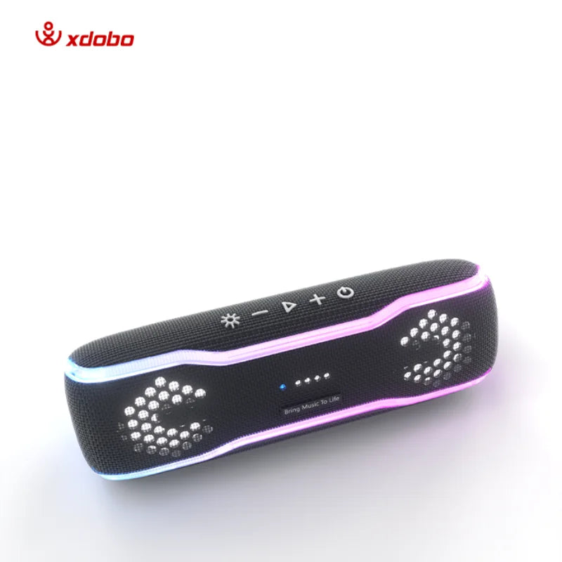 Bluetooth Speaker -Xdobo Mini Blue Tooth 30 w Waterproof Ipx 7 Bt 5.3 Wireless Speaker with Rgb Light