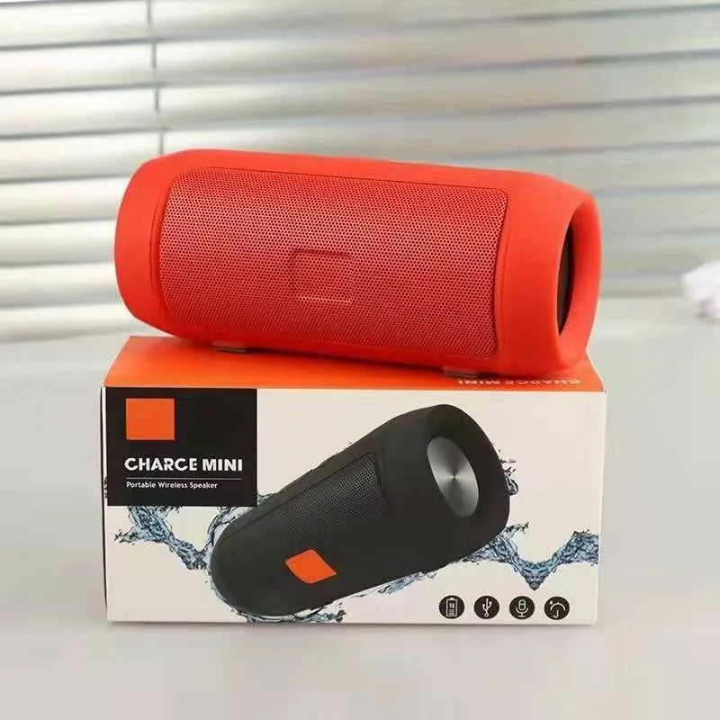 Bluetooth Speaker -J006 Charge2+ Mini Desktop Wireless USB TF Radio BT Speaker with Iron Mesh Stylish and Practical
