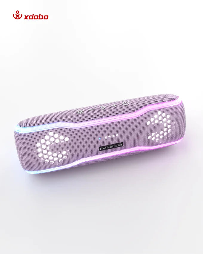 Bluetooth Speaker -Xdobo Mini Blue Tooth 30 w Waterproof Ipx 7 Bt 5.3 Wireless Speaker with Rgb Light