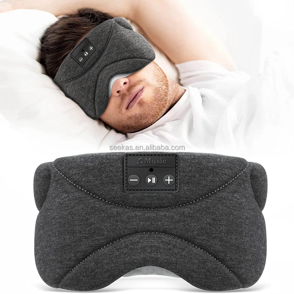 Bluetooth Speaker -Bluetooth Sleep Headphones with Ultra Soft Thin Speakers for Side Sleeper Sleep Mask With Built-in 20 Soothing Sound White Noise
