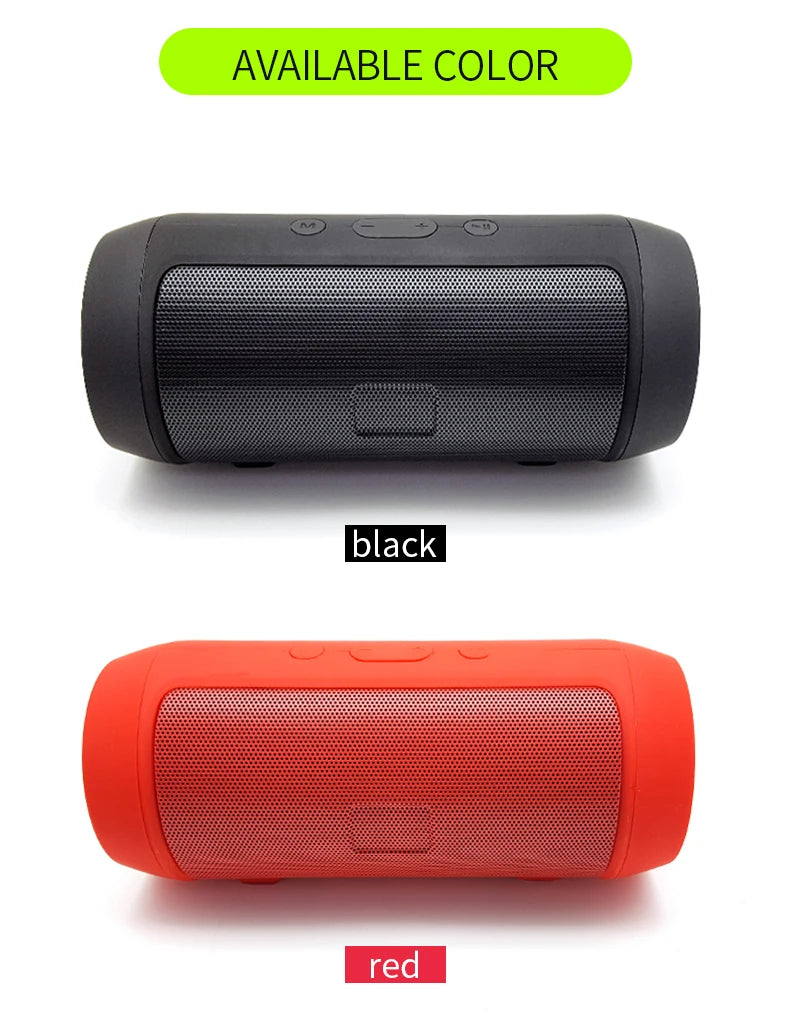 Bluetooth Speaker -J006 Charge2+ Mini Desktop Wireless USB TF Radio BT Speaker with Iron Mesh Stylish and Practical
