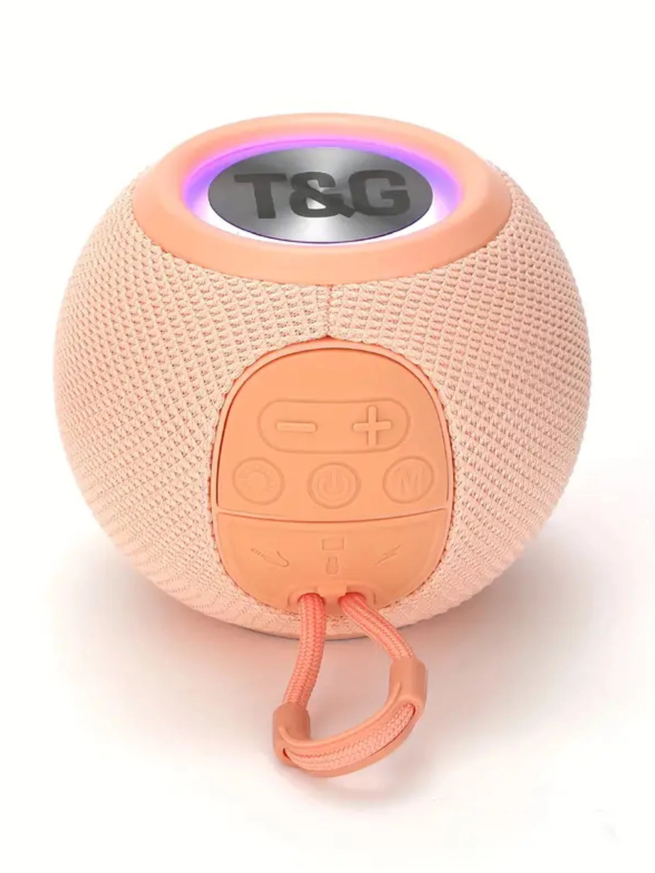 Bluetooth Speaker -TG337 BlueTooth Speaker Wireless Colorful Lamp Fabric USB TF Aux Subwoofer Outdoor Portable Mini Speaker