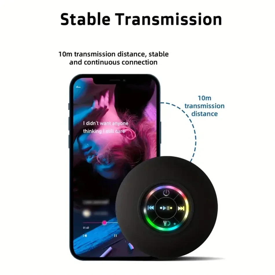 Bluetooth Speaker -2024 Wholesale Mini Portable Shower Waterproof Wireless BT Speaker With Large Suction