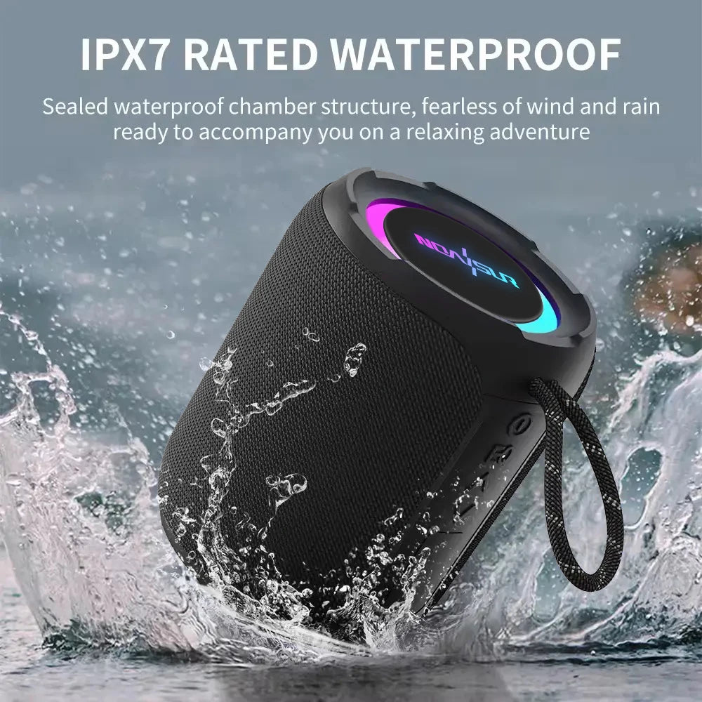 Bluetooth Speaker -New Design 360 Surround Sound IPX7 Waterproof Portable Bluetooth Bocina Wireless Speaker for Outdoor