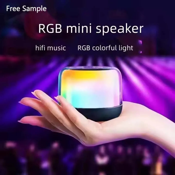 Bluetooth Speaker -RGB Mini Speaker S300 Wireless BT Speaker with Mini Compact Lightweight Music can be Colorful