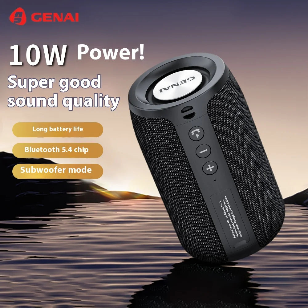 Bluetooth Speaker -Custom Mini Portable for Bluetooth Speaker Best Sound Quality Subwoofer with LED for Outdoor Parties USB Power Source