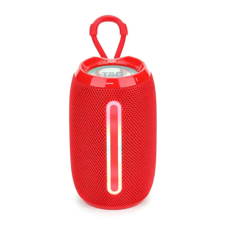 Bluetooth Speaker -Green-Lyca Small Portable Wireless for Bluetooth Desktop Subwoofer Active Desktop Speaker RGB LED Cylindrical Design Gift