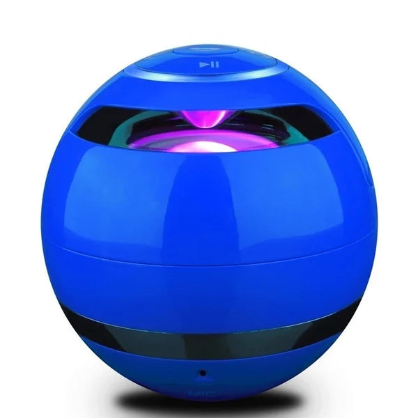 Bluetooth Speaker -2024 Dropshipping Shopify Hot Factory Price Led A18 Ball LED Mini Bass Portable Wireless BT Speaker with FM Radio TF Mic USB