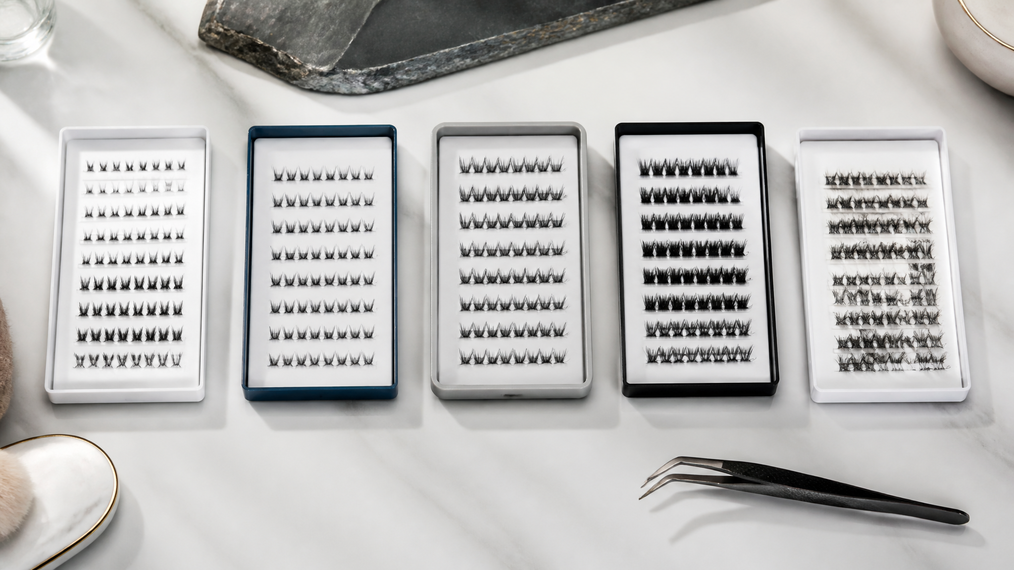Tidesmit Glue-Free Self-Adhesive Cluster Eyelashes vs 5 Alternatives
