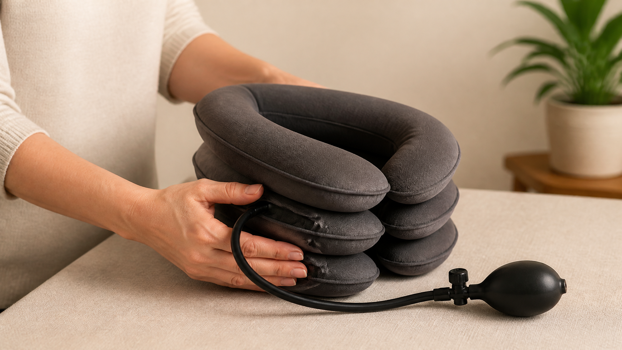 How to Use the Tidesmit 3-Level Inflatable Neck Stretcher Safely