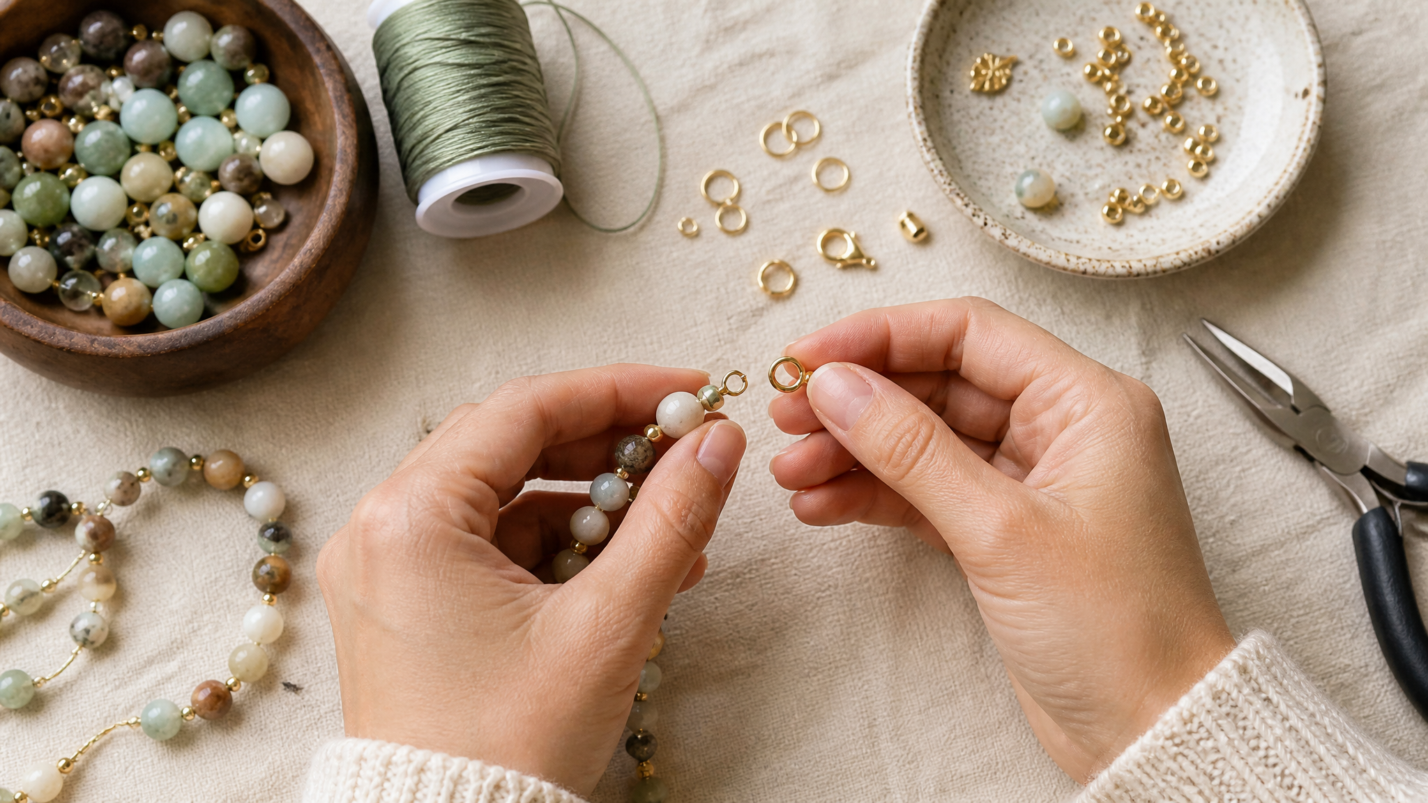 How to Make Precious Stone Necklaces: A DIY Tutorial