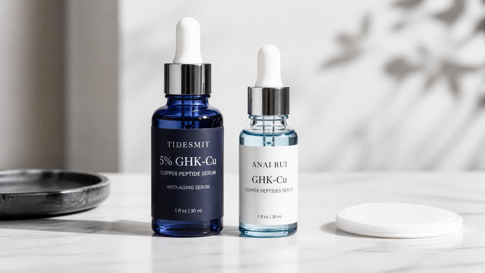 Tidesmit 5% GHK-Cu Copper Peptide Serum vs. Anai Rui: Which to Choose?