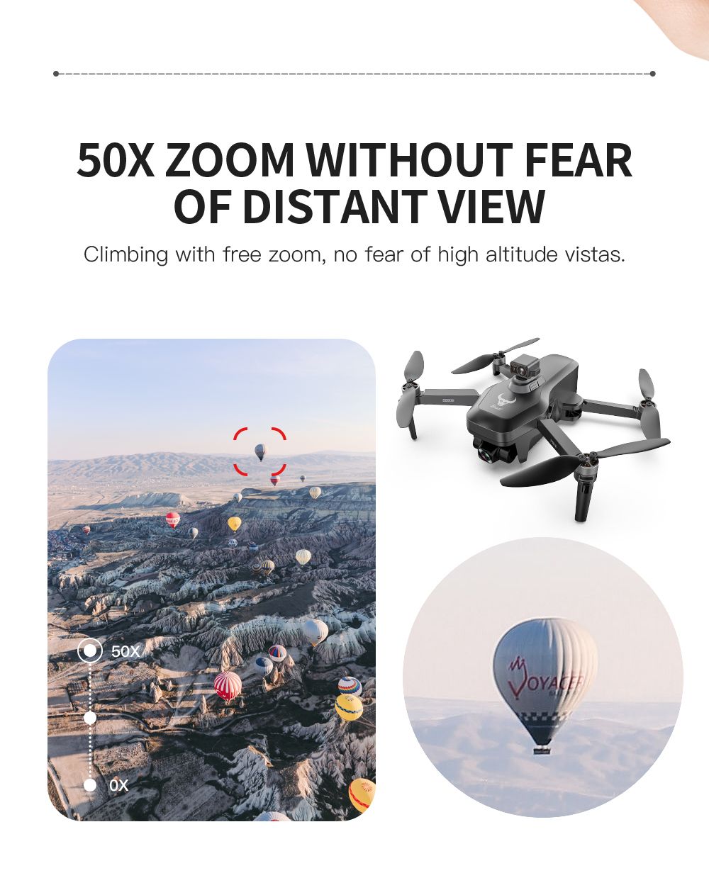 4K GPS Drone with Obstacle Avoidance | Foldable 3-Axis Stabilized Quadcopter Tidesmit