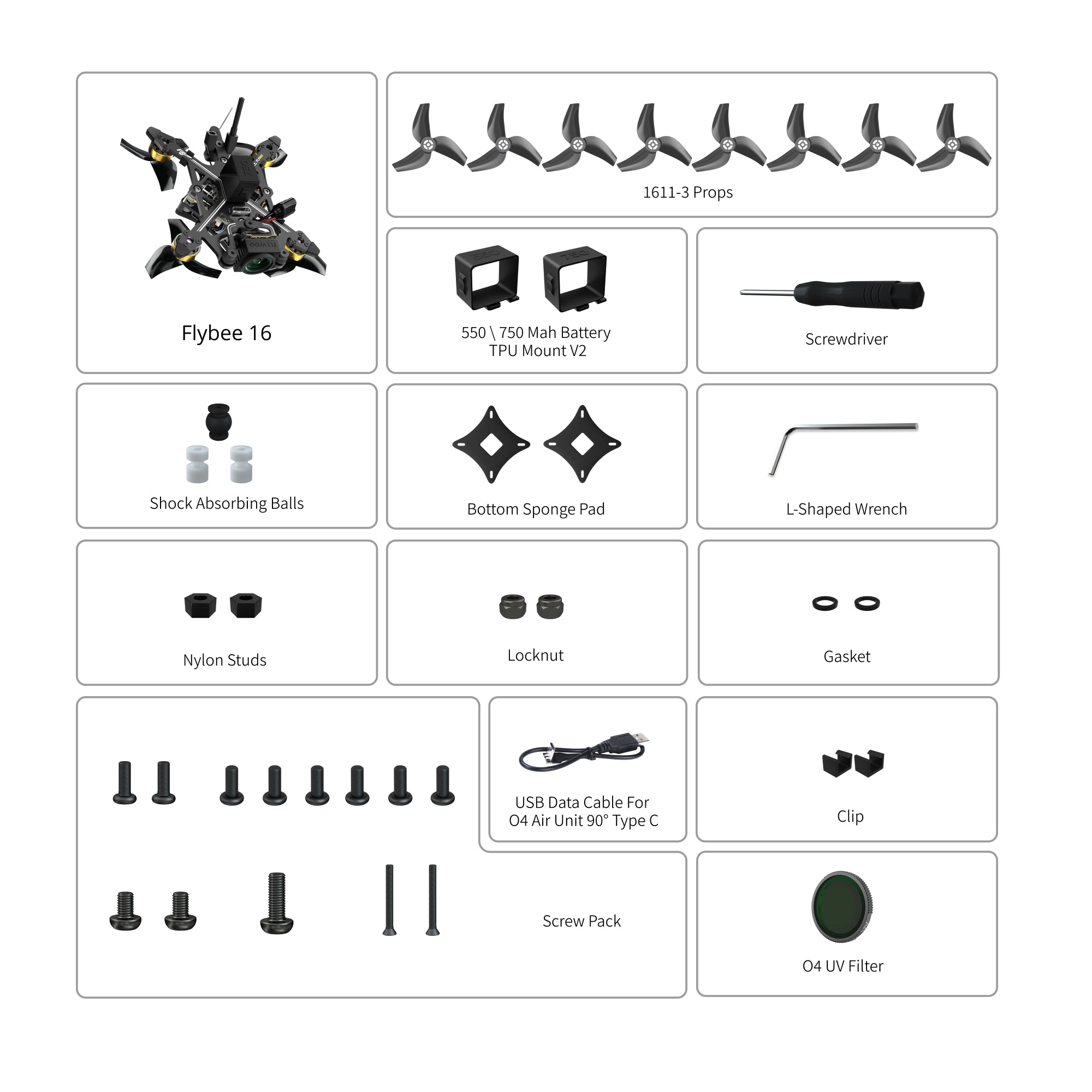 Flywoo Flybee 16 HD O4 2S FPV Drone | Ultralight 2S Racing Build Tidesmit