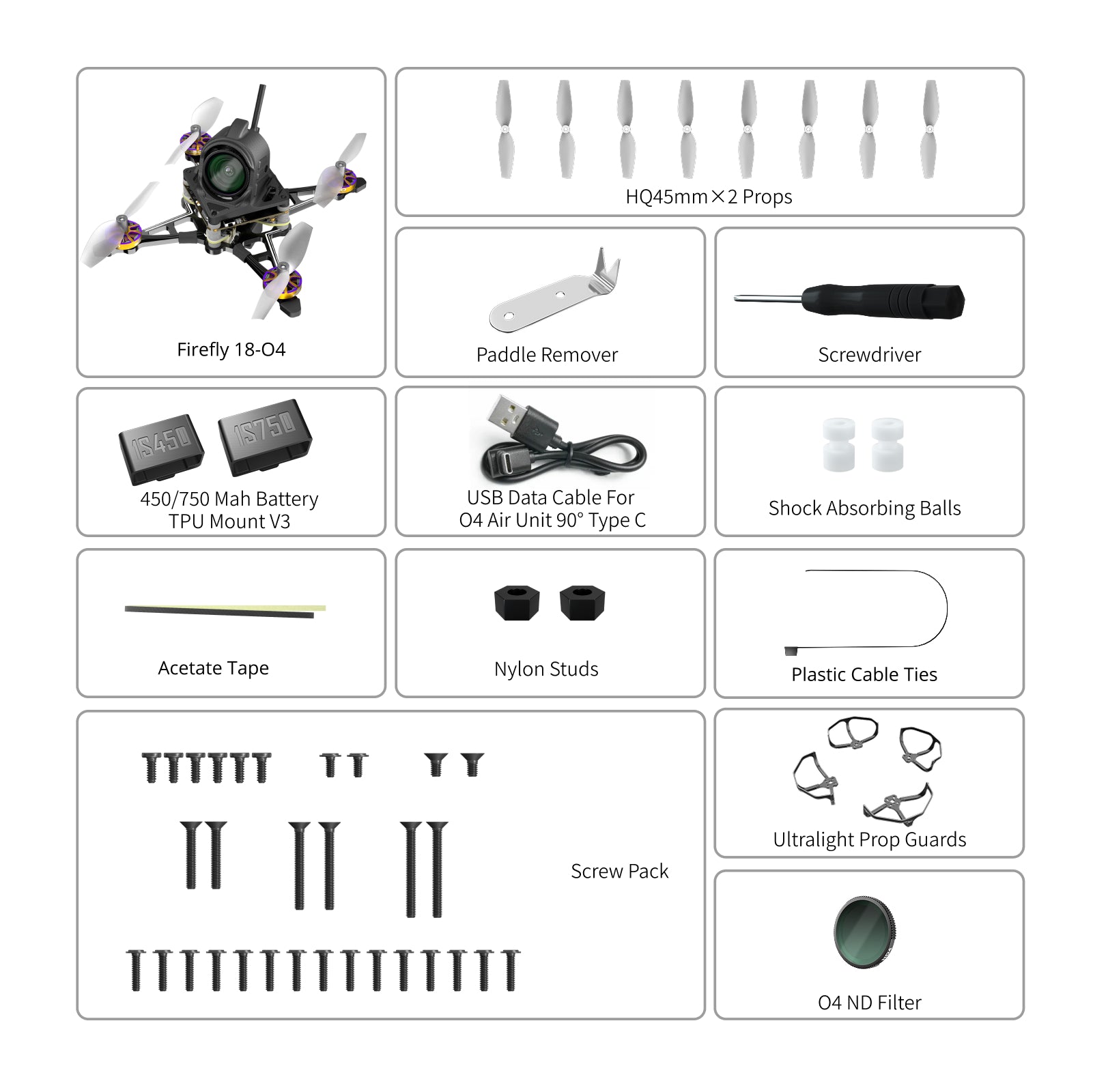 Tiny Whoop 1S O4 FPV Camera Drone with ELRS 2.4g System Tidesmit