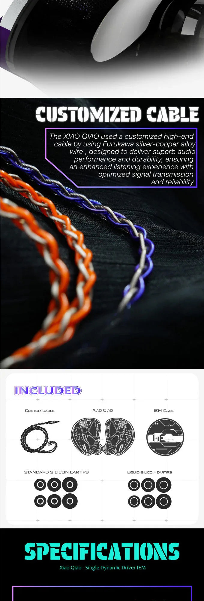 Hi-Fi In-Ear Monitors | Dynamic Driver Wired Earbuds by Tidesmit Tidesmit