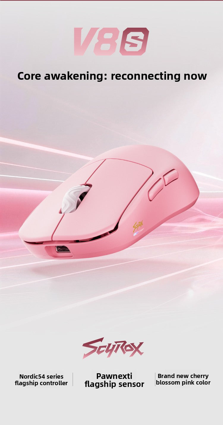 Scyrox V8S 40g Ultra-Light Wireless Gaming Mouse Tri-Mode 30000DPI PAWNEXT ONE RGB Macro FPS Esports Lightweight Mouse Gifts