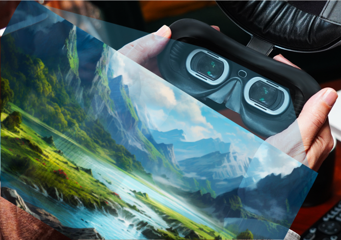 5K VR Headset for PC Gaming with Giant Screen Display - Tidesmit Tidesmit