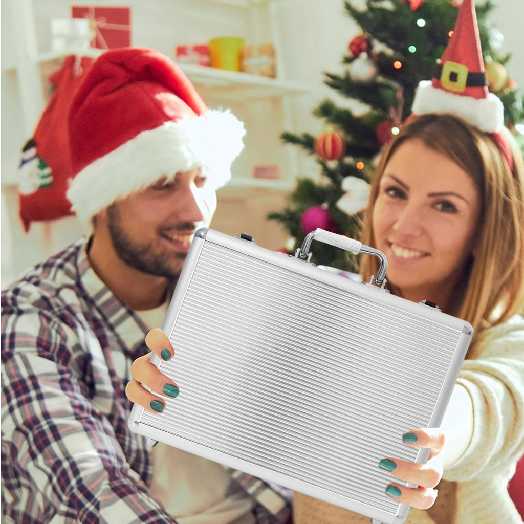 All-In-One Luxury Makeup Kit - Professional Complete Beauty Set with Highly Pigmented Eyeshadow, Blush, Highlighter, Lipstick, Brushes & More in Portable Case - Travel-Friendly One-Stop Collection for Women (Gift Box) Tidesmit