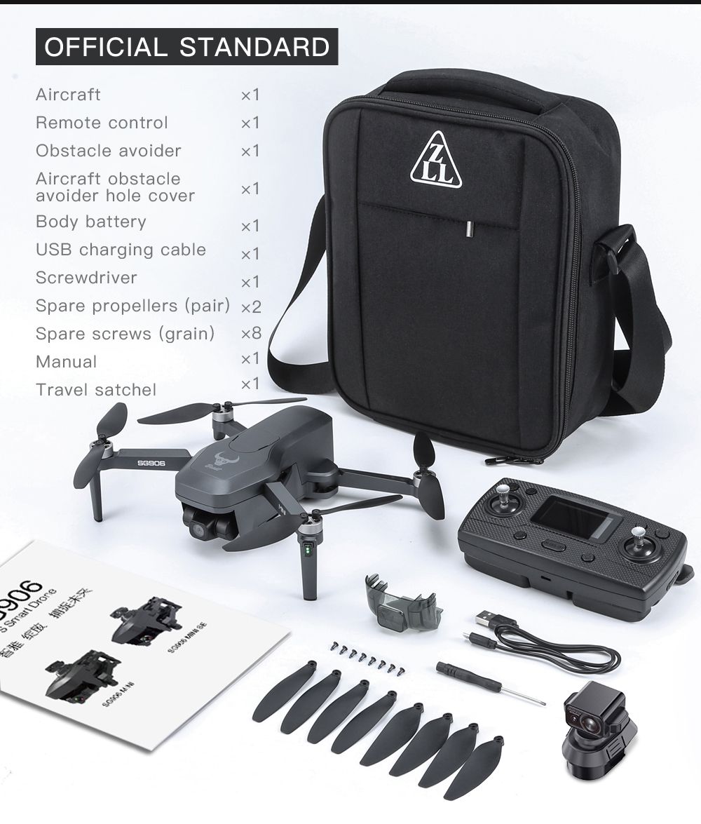 4K GPS Drone with Obstacle Avoidance | Foldable 3-Axis Stabilized Quadcopter Tidesmit