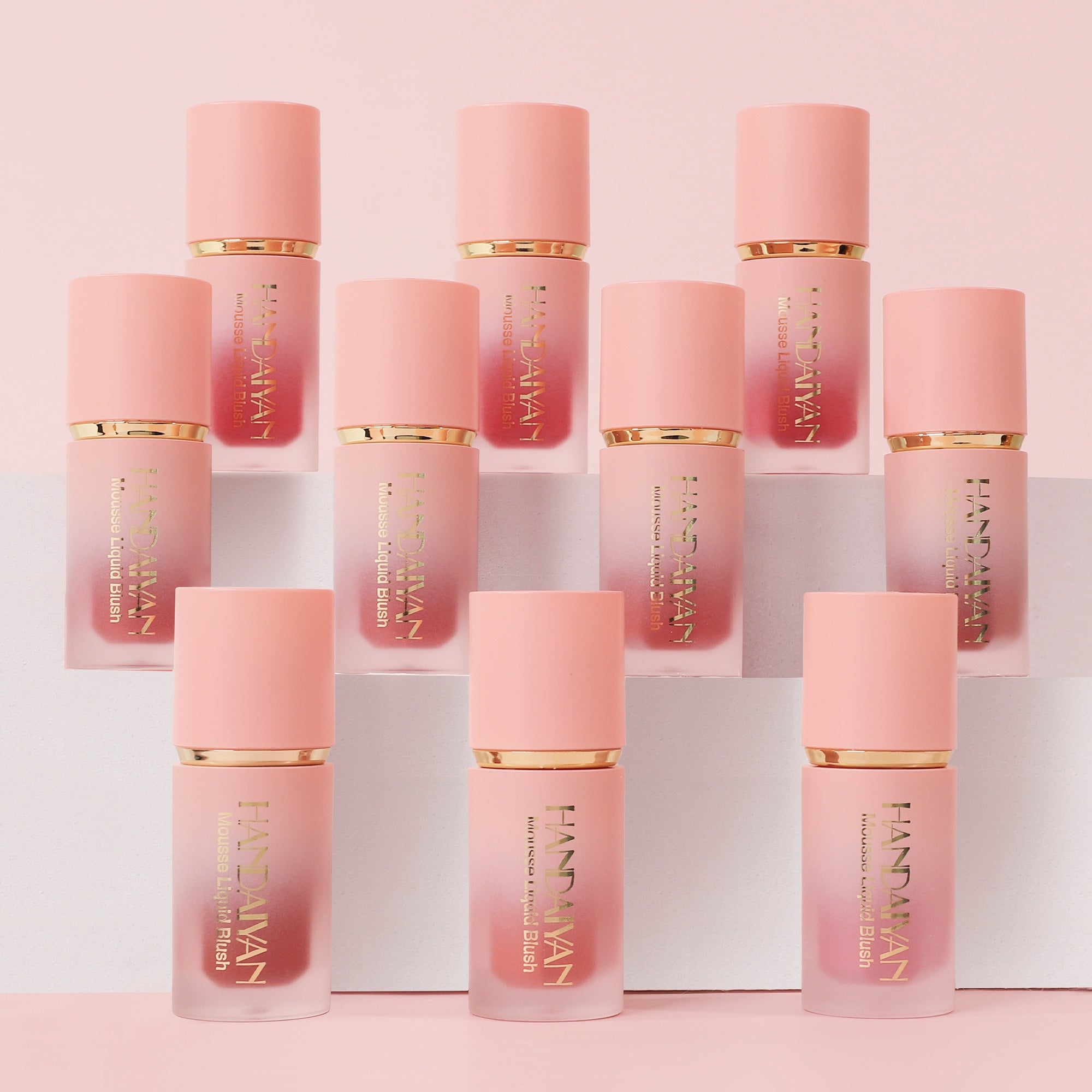 Liquid Cream Blush Set - Long-Lasting Matte Finish, 2-Piece Kit Permanent Makeup Machines Tidesmit