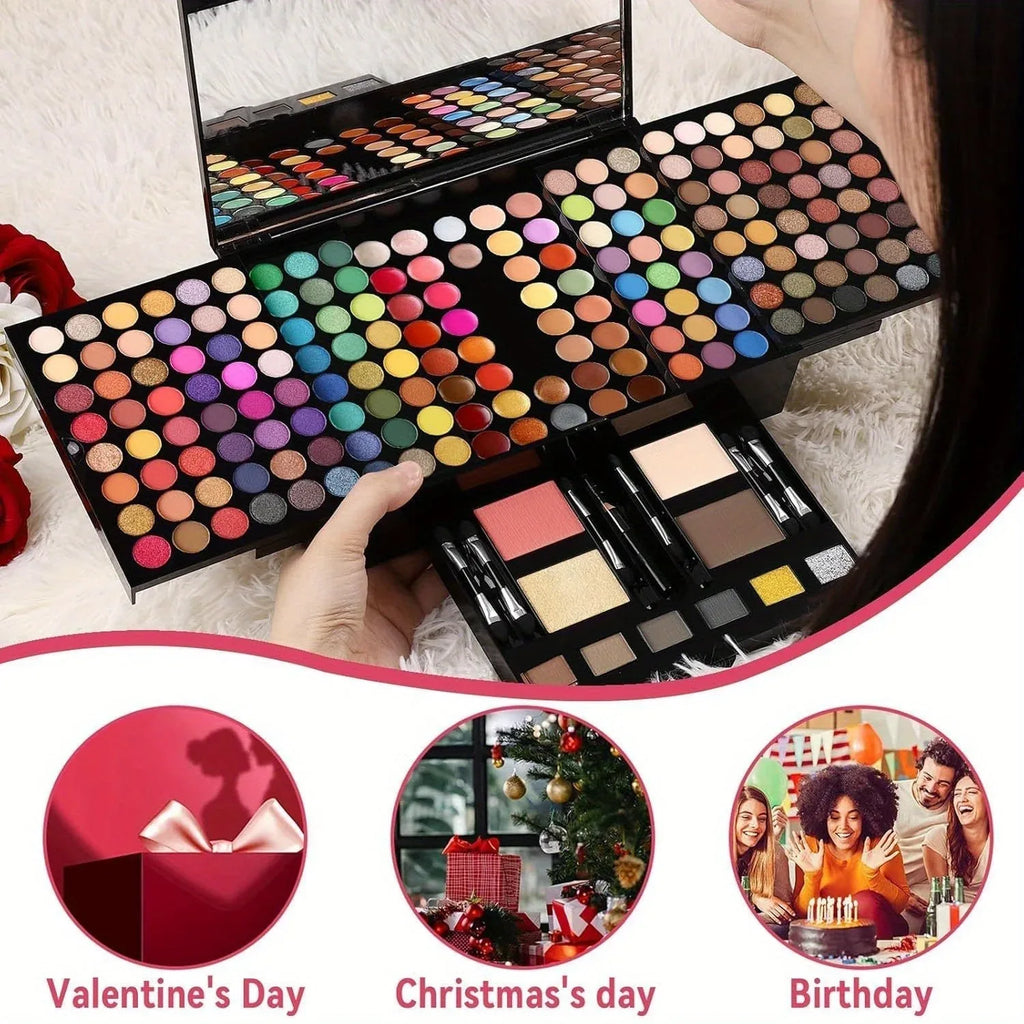 Professional Makeup Kit: 190-Color All-in-One Palette Set Professional Makeup Kits Tidesmit